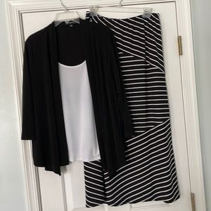 Skirt and top set